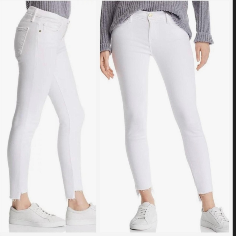 Frame Denim White Skinny Jeans